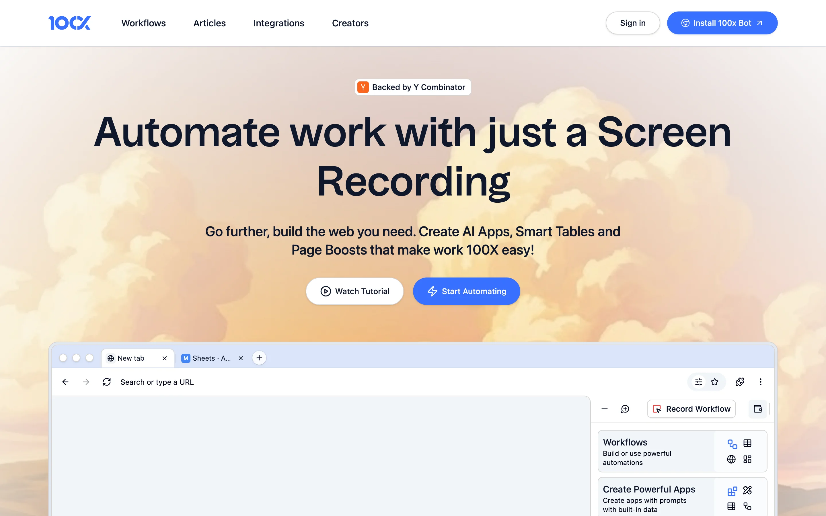 100x.Bot Marketing Site