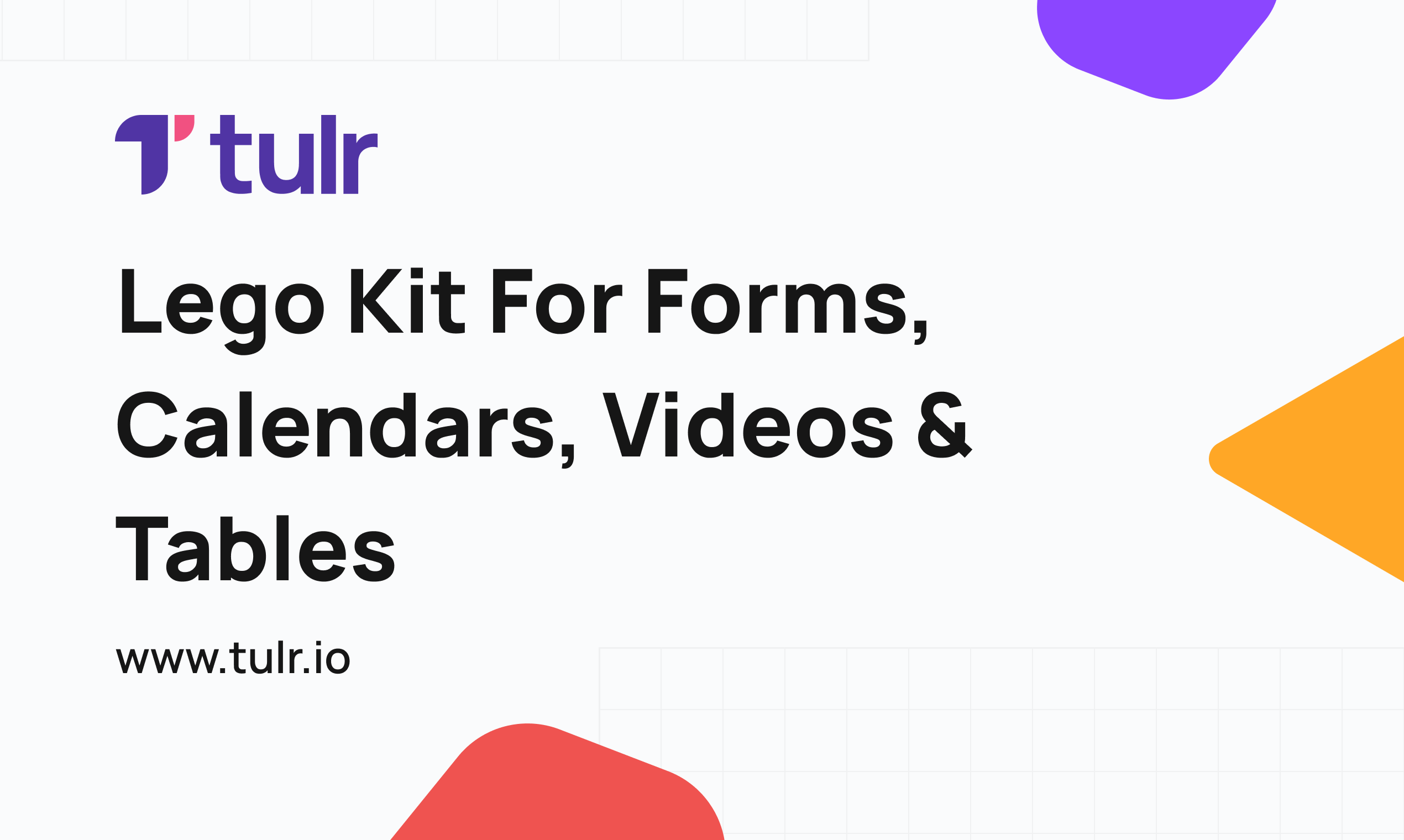Tulr no-code builder interface with tables, forms, and automation