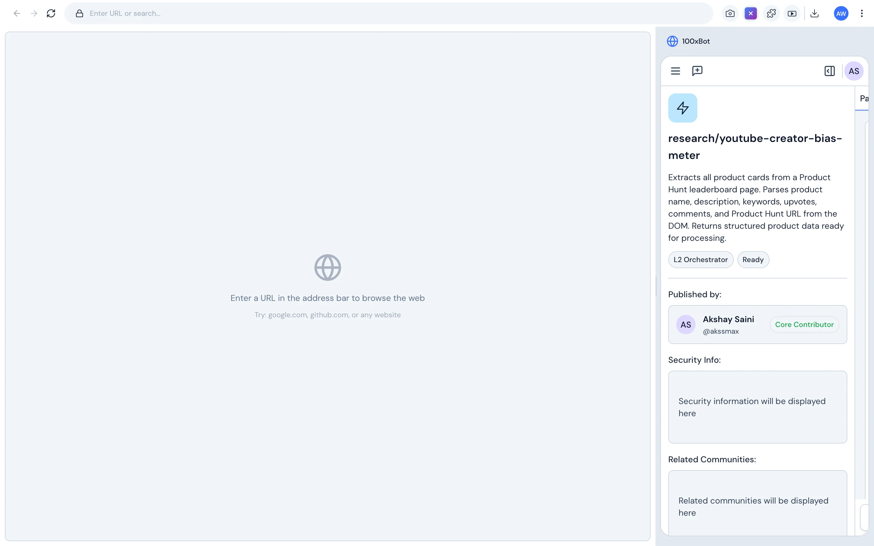 Visual workflow builder with browser simulation